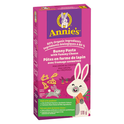 Annie's Yummy Bunnies and Cheddar, Made with Real Cheese and Organic Pasta, 6 oz (Pack of 12)
