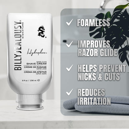 Billy Jealousy Hydroplane Foamless Super-Slick Mens Shave Cream