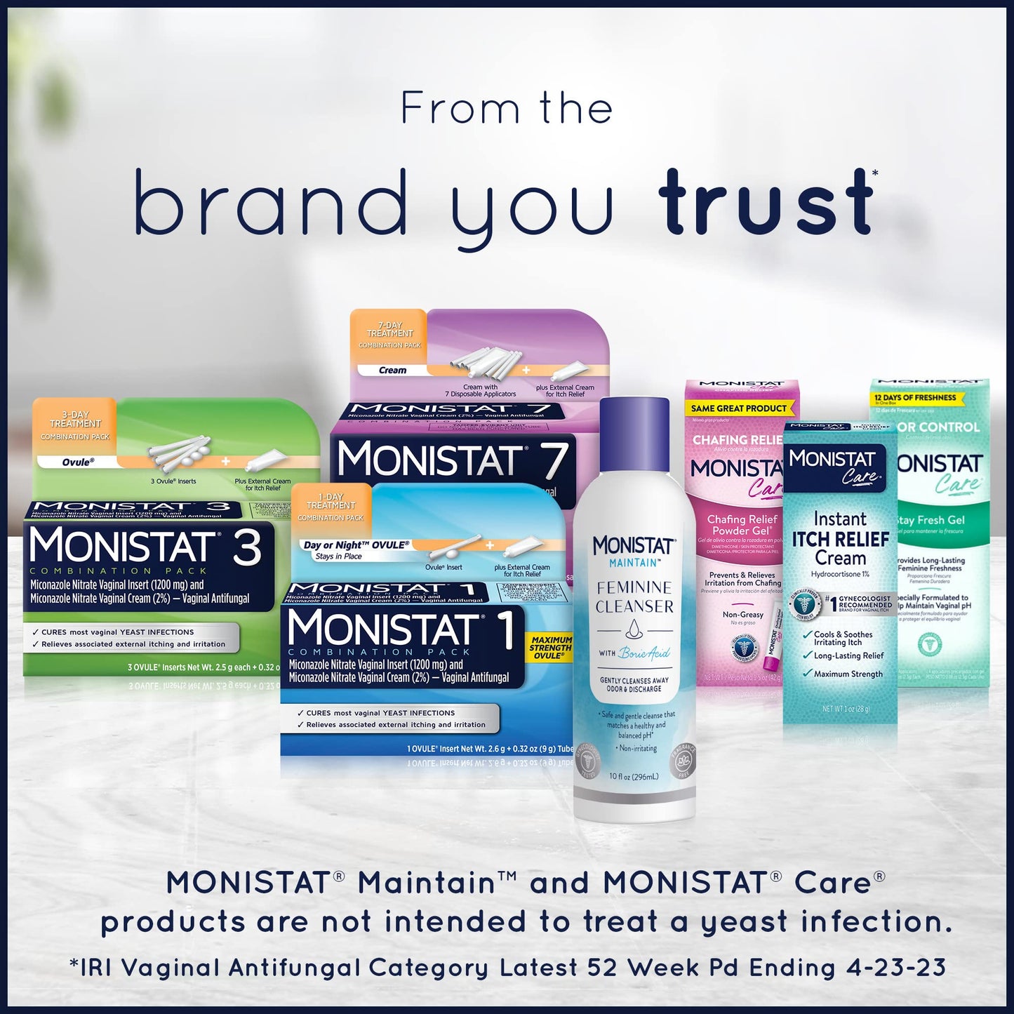 Monistat Instant Itch Relief for Women, Feminine Care Spray, for Relief from Intense Vaginal Itch, 2 Oz