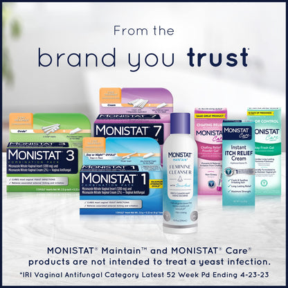 Monistat Instant Itch Relief for Women, Feminine Care Spray, for Relief from Intense Vaginal Itch, 2 Oz