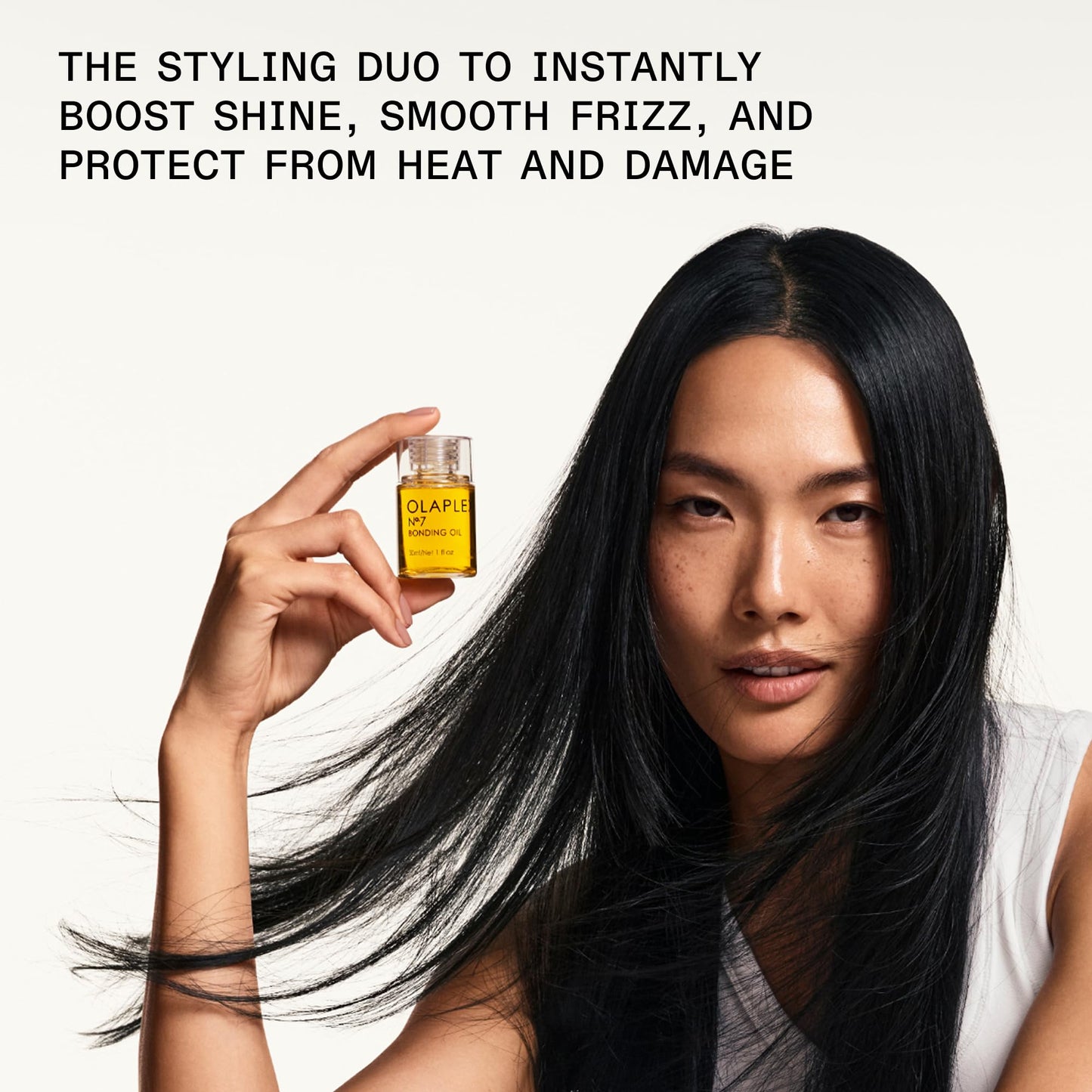 Olaplex Nº. 7 Bonding Oil: High Shine | Heat Protectant, Visibly Smooths & Softens Hair, Added Color Vibrancy, Up to 72 Hour Frizz Control | For Coily, Curly, Straight, and Wavy, 30 mL / 1.0 Fl Oz