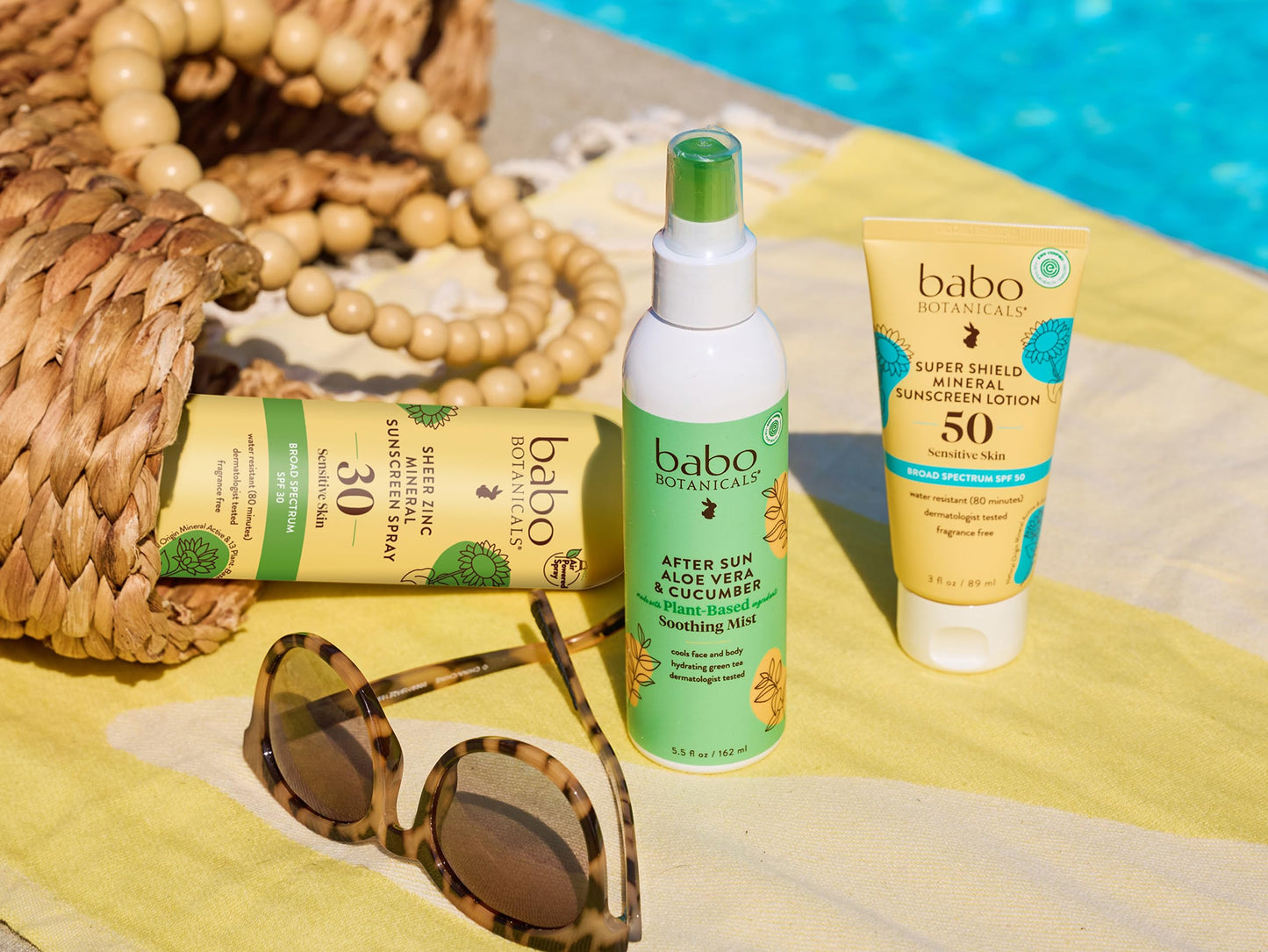 Babo Botanicals Sheer Zinc Continuous Sunscreen Spray SPF30 - Natural Zinc Oxide - Extra Sensitive Skin - Water Resistant - Vegan - Fragrance-Free - Air-Powered Spray - For all ages