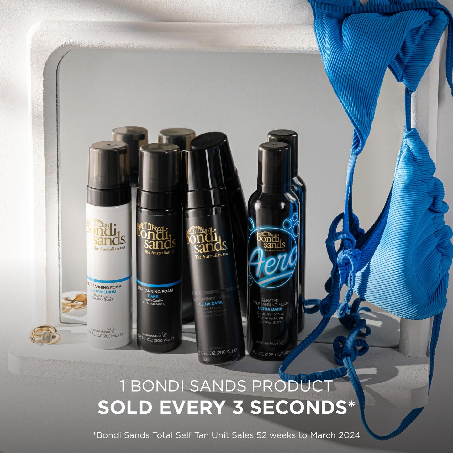 Bondi Sands Self Tanning Foam + Application Mitt | Includes Lightweight Sunless Foam + Reusable Mitt for a Flawless Finish