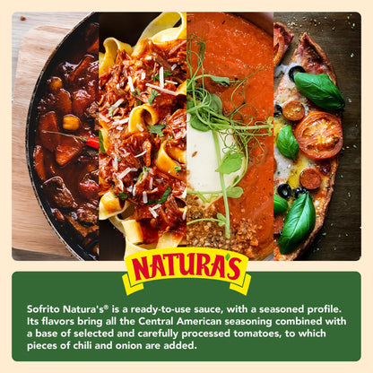 NATURA'S Sofrito Criollo Sauce, Natural Vegetable Pasta Sauce in 7.1oz. Easy-Open Pouch (Pack of 24)