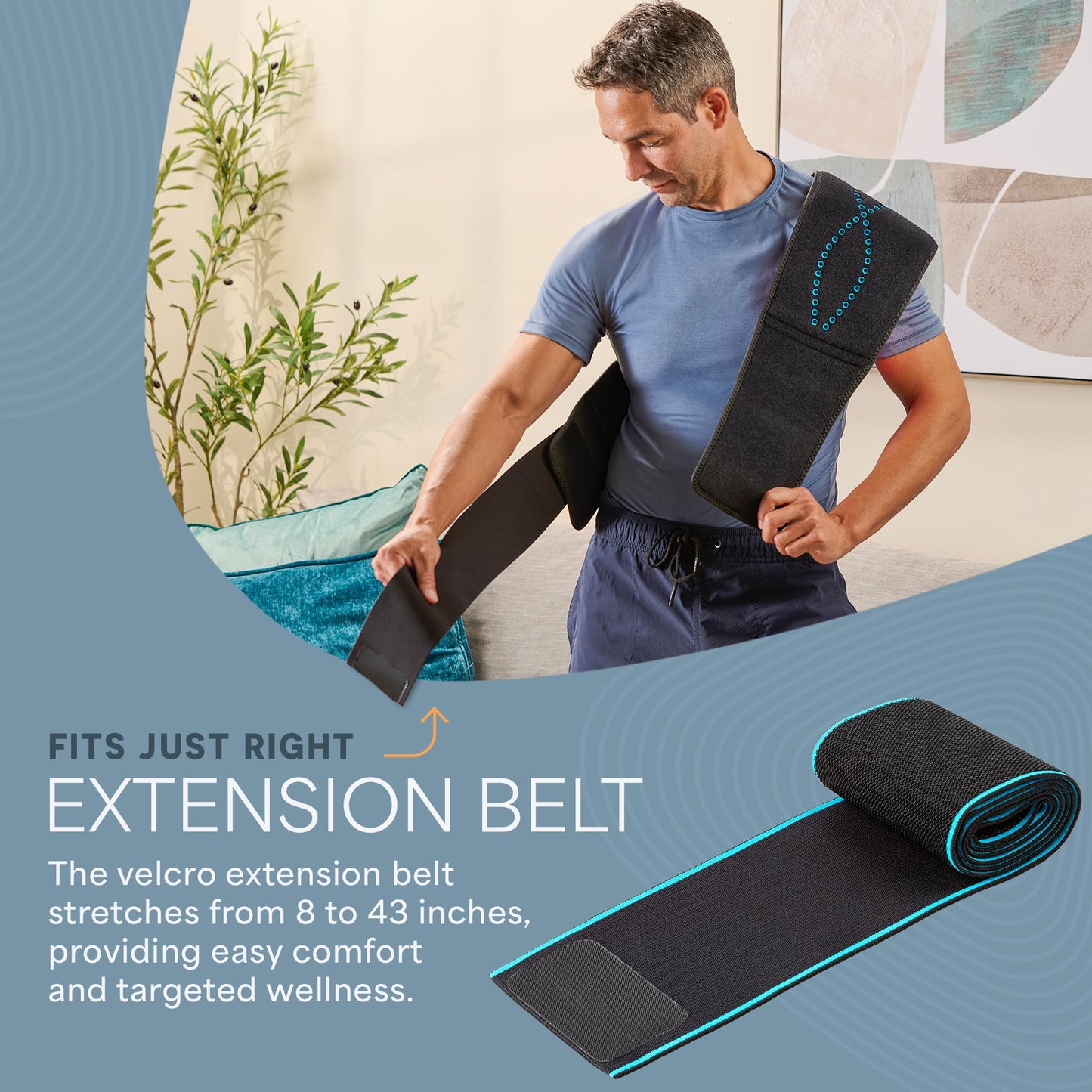 Lifepro Red Light Therapy Belt – Infrared Red Light Therapy for Body, Back Pain and Shoulder - 660nm & 850nm Near Infrared Heating Pad – Adjustable & Portable for Wellness & Relaxation