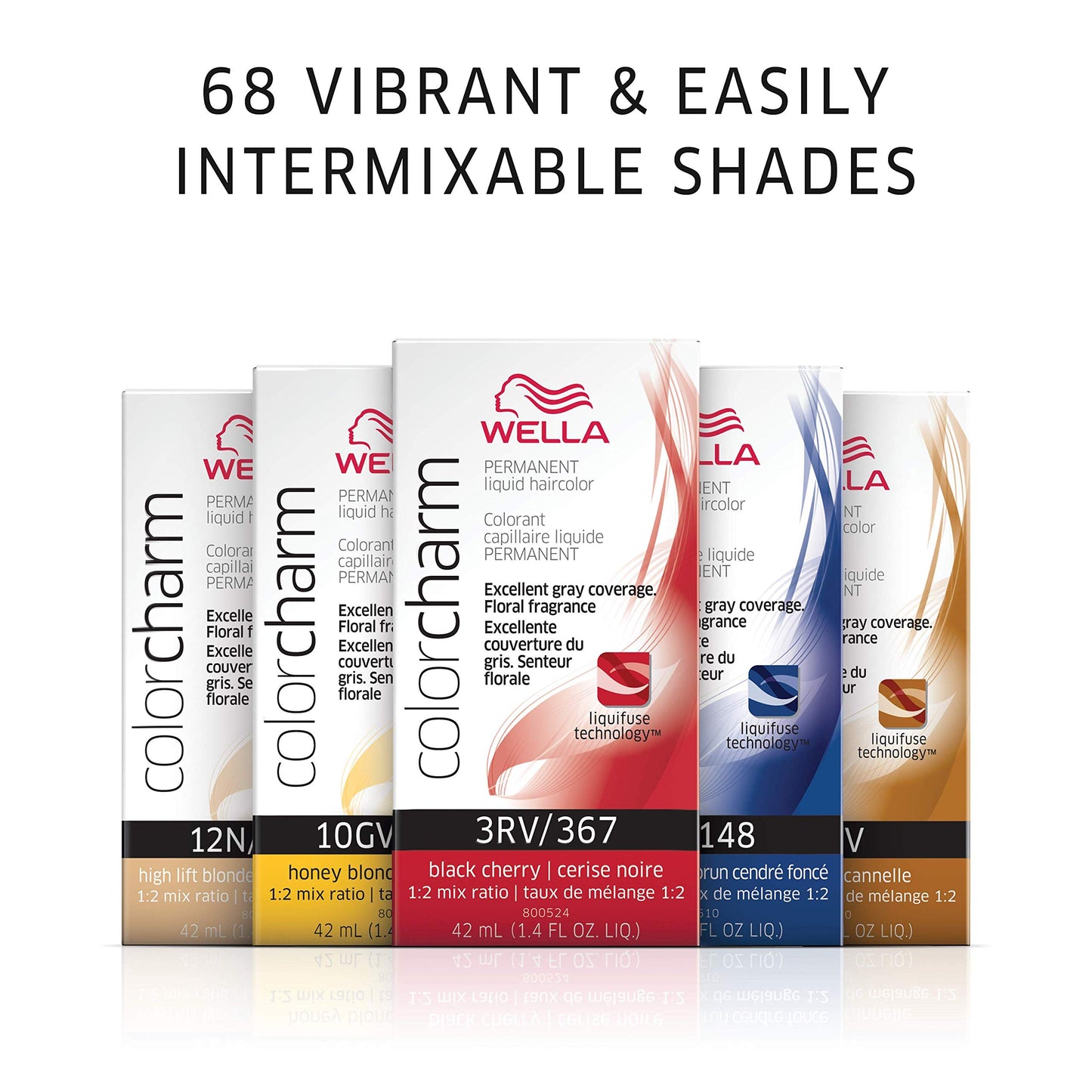 WELLA Color Charm Permanent Liquid Hair Color for Gray Coverage, Brown