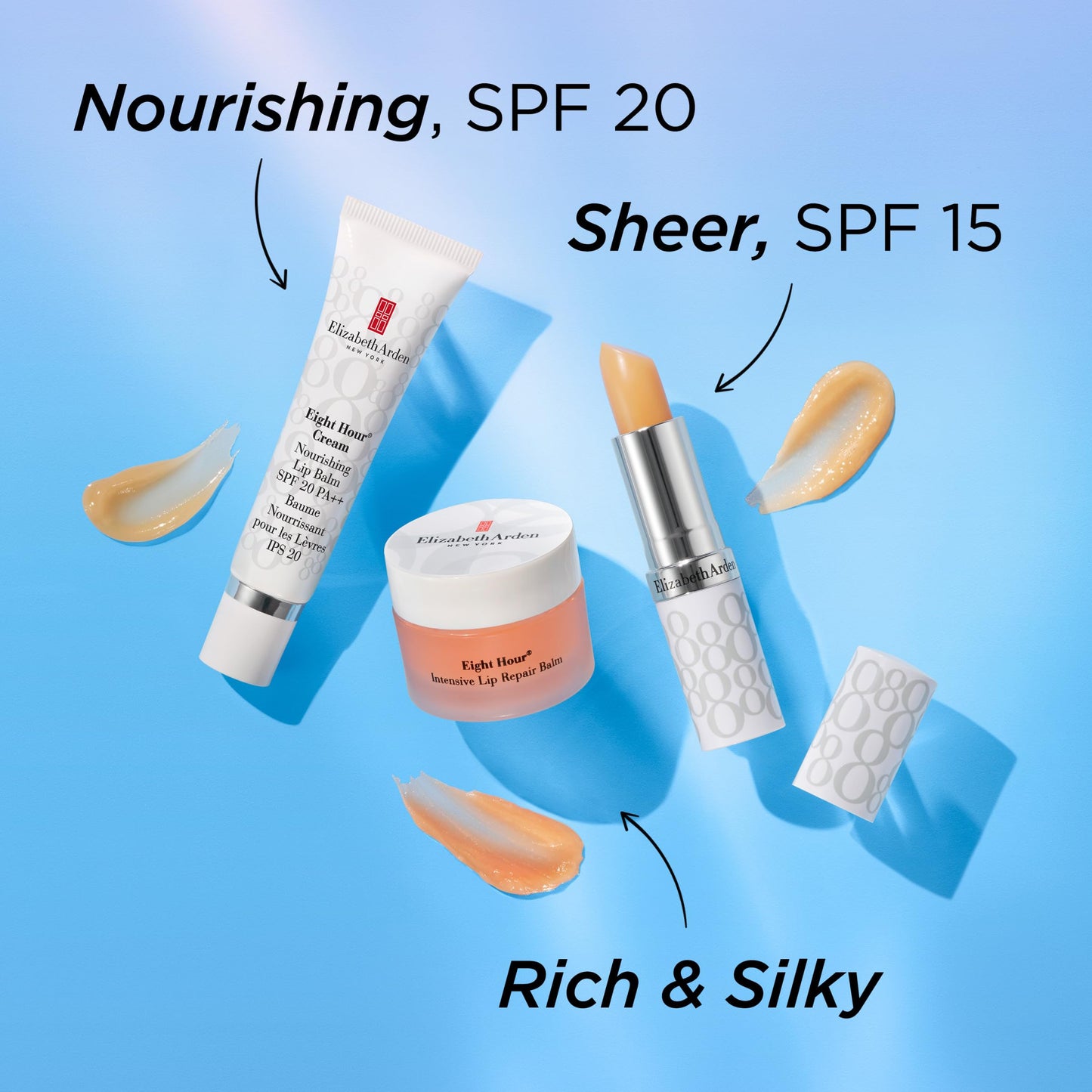 Elizabeth Arden Eight Hour Cream Intensive Lip Repair Balm, Moisturizer for Dry Lips with Shea Butter, Vitamin E & Antioxidants, 0.39 oz
