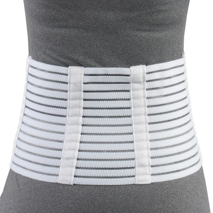 OTC Lumbosacral Support, 7-inch Lower Back, Lightweight Compression, Elastic, White, Large