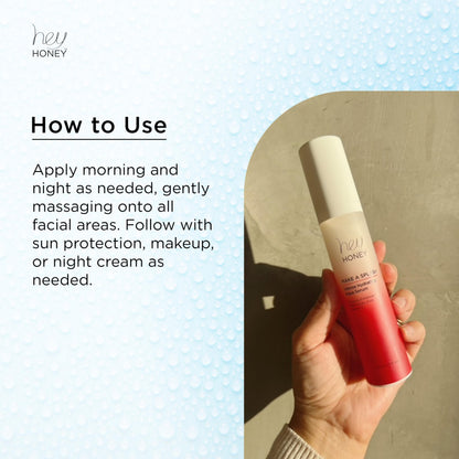Hey Honey Skincare Make A Splash | Intense Hydrating Niacinamide Aqua Face Serum | Intense Hydration with Anti-aging Benefits | 1.5 Oz