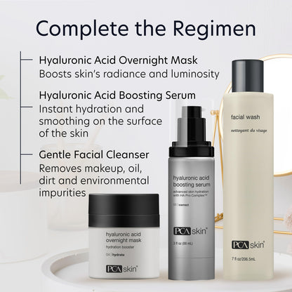 PCA SKIN Overnight Face Mask, Hyaluronic Acid Overnight Mask, Brightening Face Mask Rejuvenates and Hydrates Skin Overnight, Helps Boost Skin Radiance and Luminosity, Anti Aging Face Mask, 1.8 oz Jar