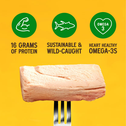 Season Yellowfin Tuna Fillets in Olive Oil - Wild Caught, Hand-Packed in Glass Jars, 16g of Protein per Serving, Premium Quality - 6.7 Oz (Pack of 6)