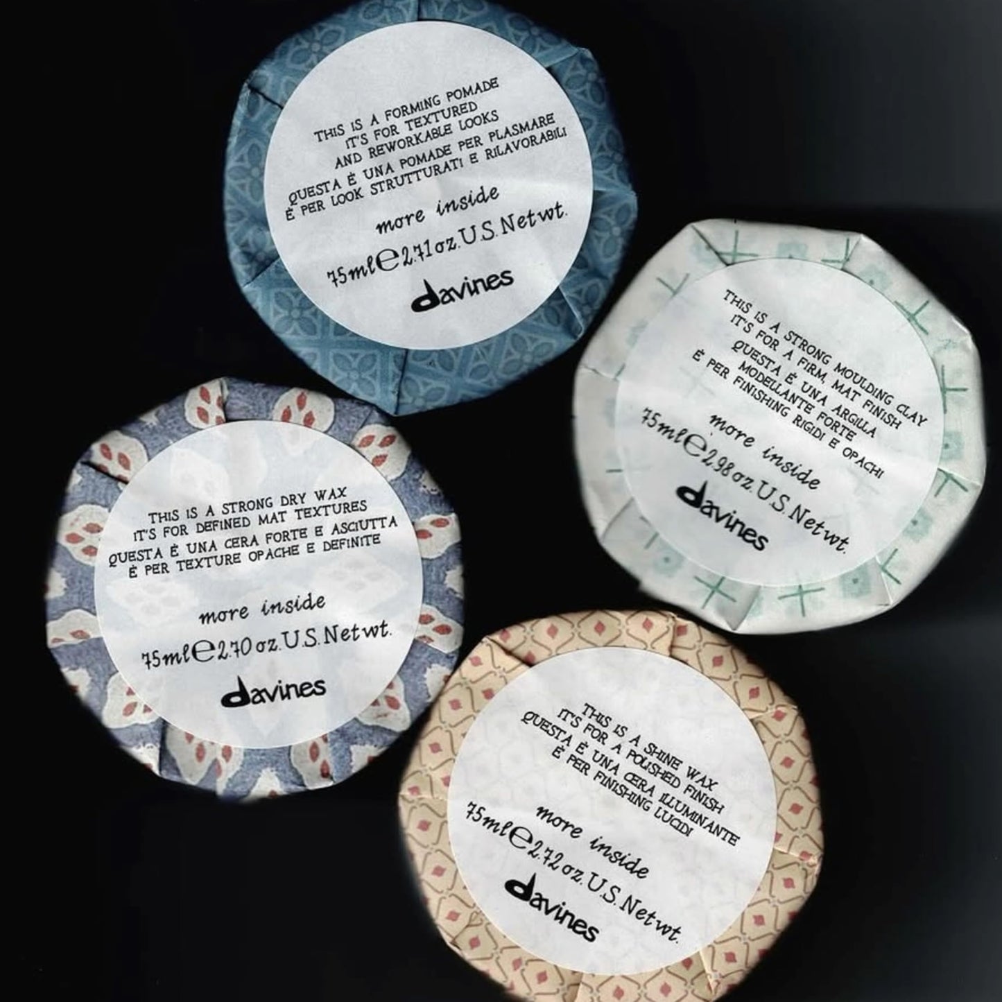 Davines This Is A Forming Pomade, Medium Hold Structure & Workability - Lightweight Formula for Short Hair Styling - Natural Shine & Memory Effect, 2.54 Fl Oz