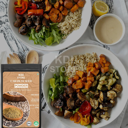 KDI Store Organic Caraway Seed Powder, 100% Natural No Coloring or Chemicals, USDA Certified, (100g)
