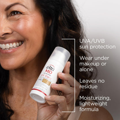 EltaMD UV Daily Face Sunscreen Moisturizer with Zinc Oxide, Daily Face Moisturizer with SPF, Great for Dry, Combination, and Normal Skin