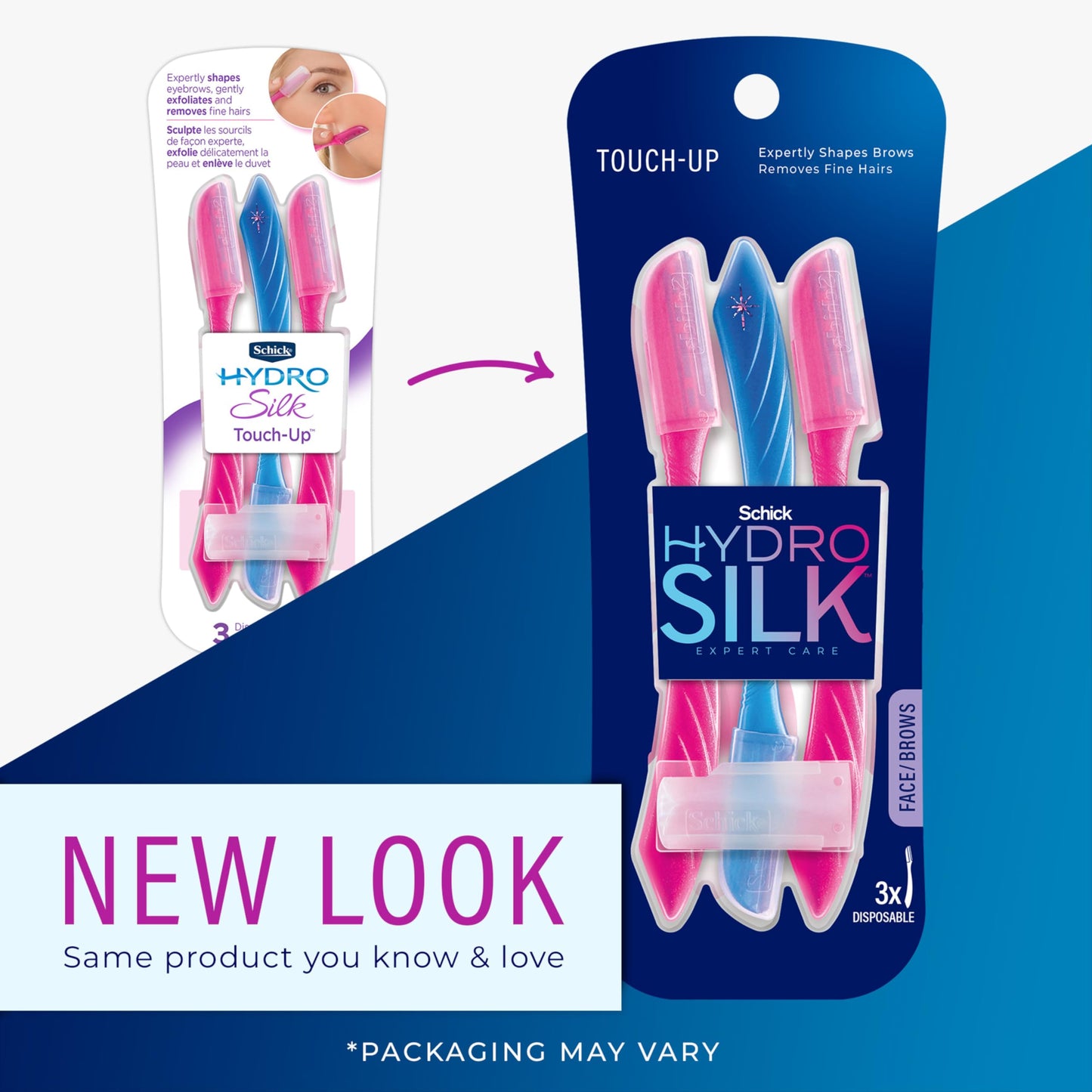 o.b. Tampons 40ct and Schick Hydro Silk Dermaplaning Tools | Tampons Multipack and Facial Razor Kit