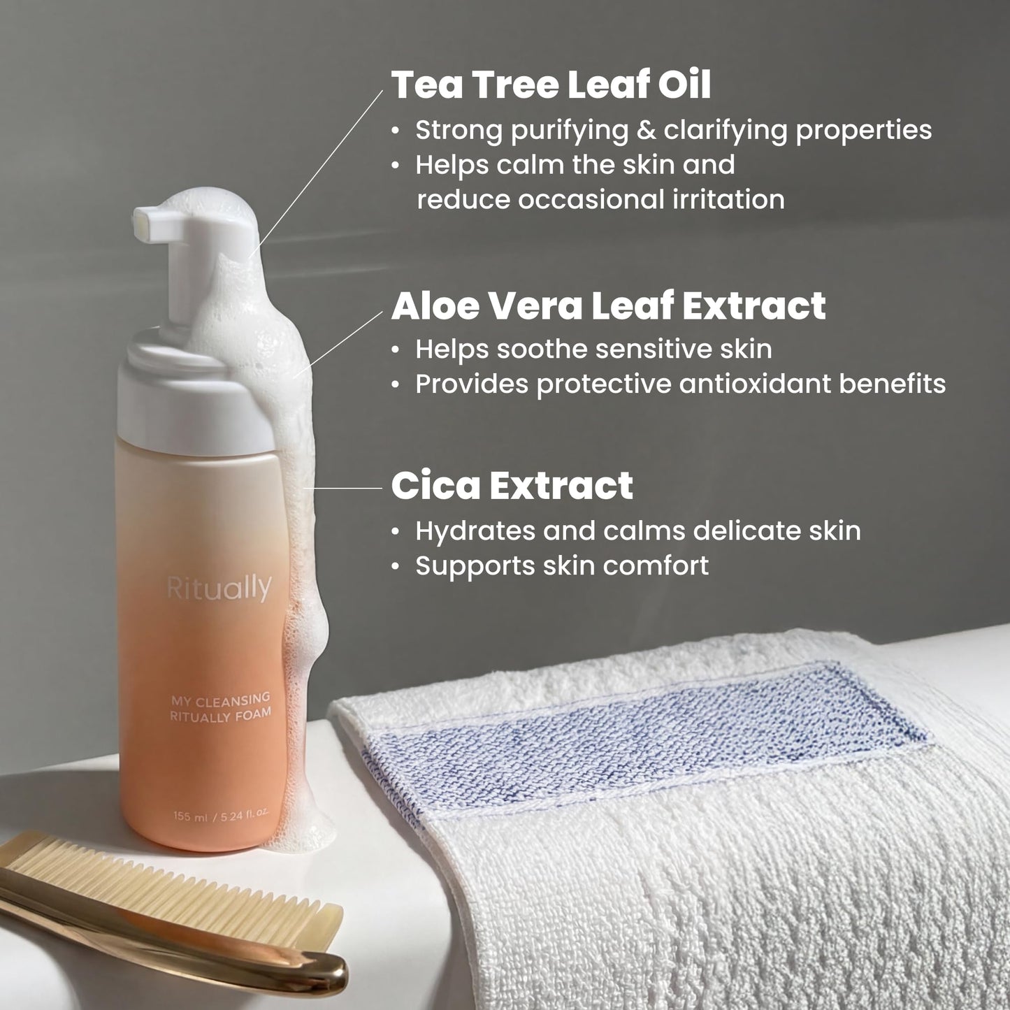 pH-Balanced Feminine Foam Wash – Sensitive Skin Intimate Wash, Hydrating K-Beauty Vulva Cleanser with Hibiscus & Cica, Fragrance-Free Daily Cleanser, 5.24 oz