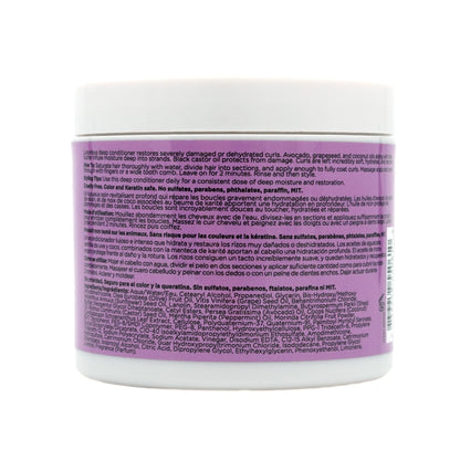 Ouidad Coil Infusion Triple Treat Deep Conditioner 11oz | Moisture Mask for 3C 4A 4B 4C Curly Coily Hair | Ceramide Repair with Black Castor, Avocado, Grapeseed Oils | Strength Care