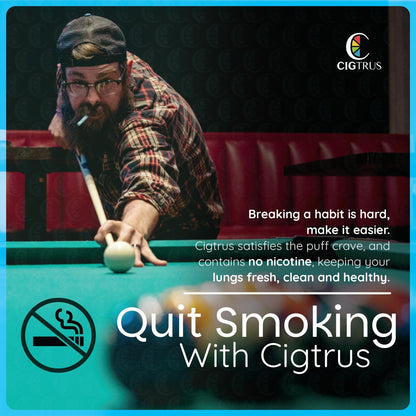 Cigtrus Quit Smoking Aid – Natural Smokeless Inhaler – Non-Electric, Nicotine-Free & Travel-Safe – Replace The Vape – 4-Flavor Variety Pack