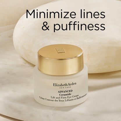 Elizabeth Arden Advanced Ceramide Lift and Firm Eye Cream, Moisturizing Formula for Reducing Undereye Wrinkles, Puffiness and Crow's Feet, 0.5 Oz