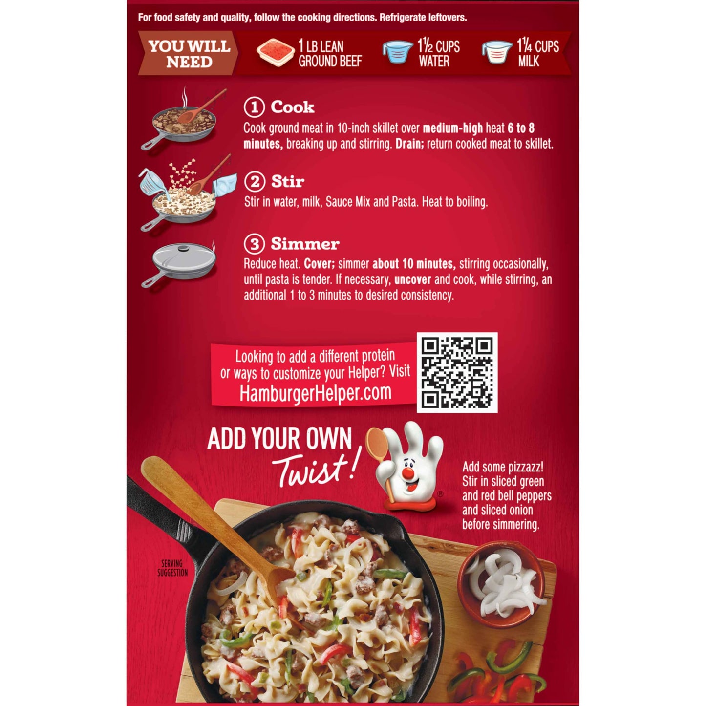 Hamburger Helper Deluxe Philly Cheesesteak, 4.8 Ounces, 12 per Case