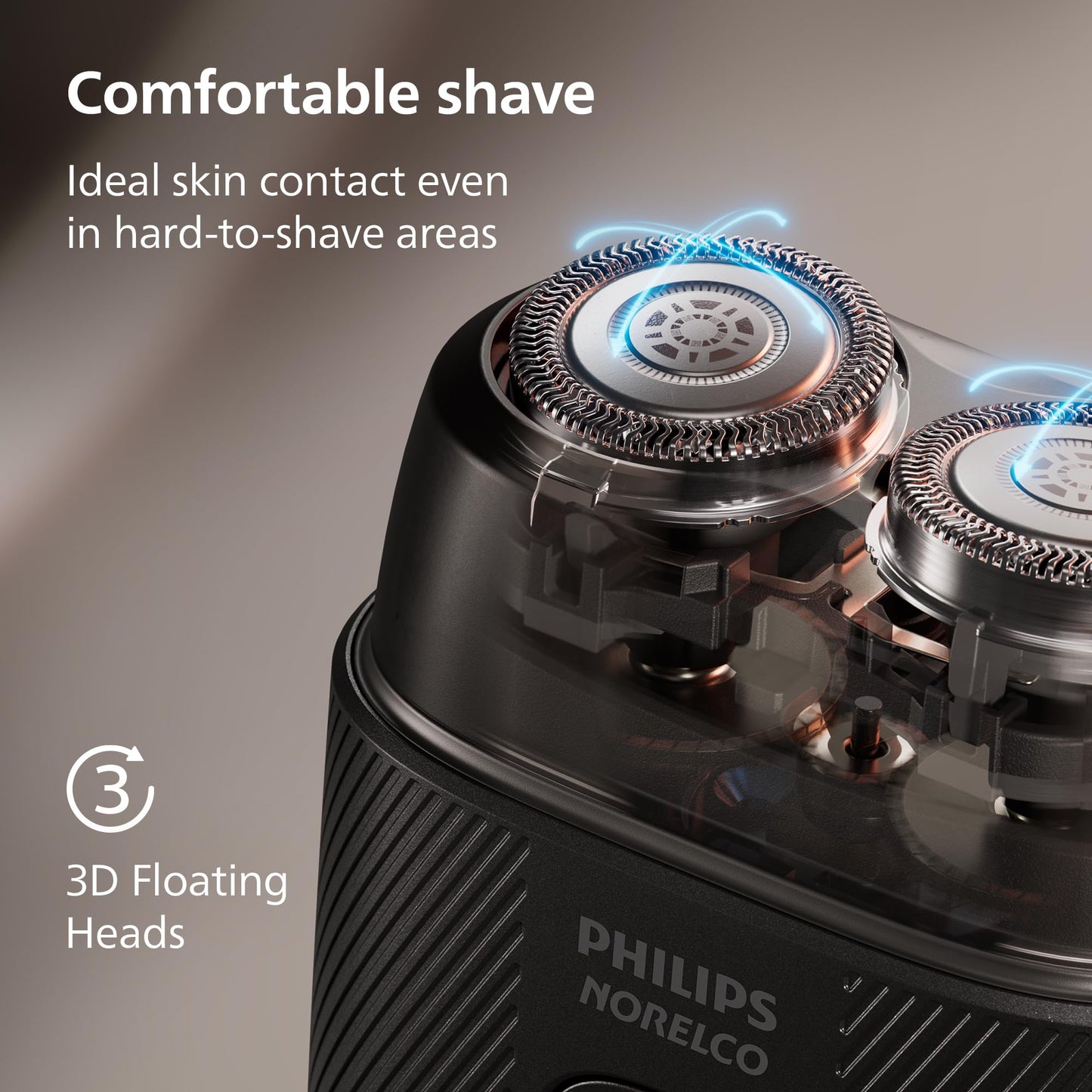Philips Norelco Shaver 500 Series - Compact Electric Shaver, Lift & Cut System, SteelPrecision Blades, 3D Floating Heads, Wet & Dry Shave, Travel Case, Travel Lock, Magnetic Cap, Model S591/94