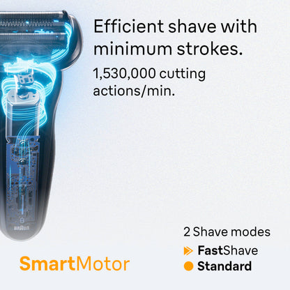 Braun Electric Razor for Men Series 5, Beard Shaver, Electric Shaver, Precision Trimmer, 4-in-1 Clean & Charge Center, S5 5160cc