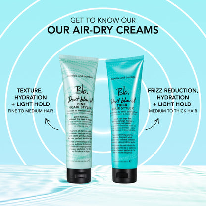 Bumble and bumble. Don't Blow It Fine (H)air Styler Air Dry Cream | For Fine to Medium Hair, 5 Fl Oz