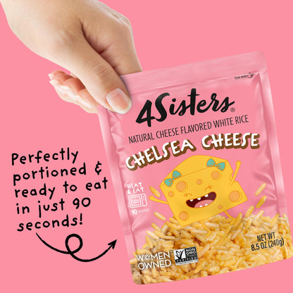 4Sisters Chelsea Cheese Rice, 90 Second Ready to Eat 8.5 oz (Pack of 6)