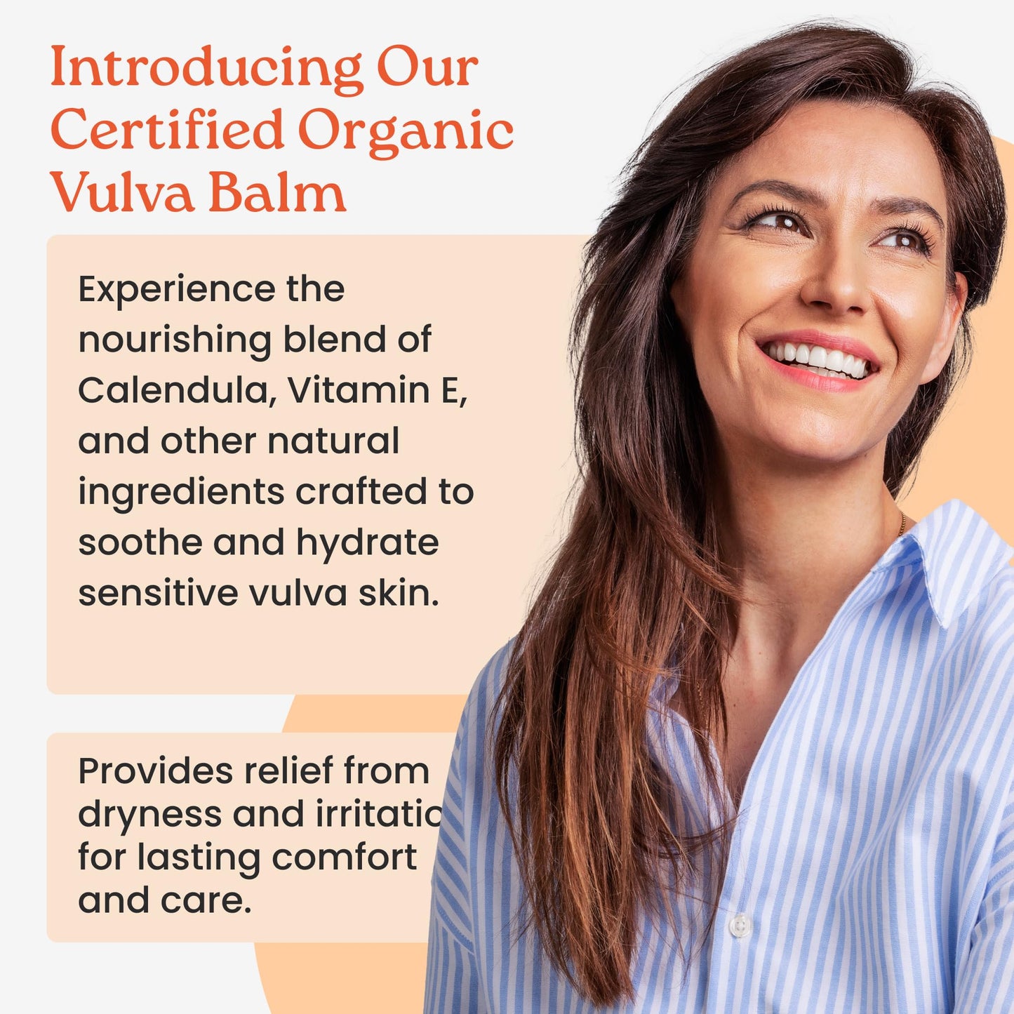 NewLife Naturals Certified Organic Vulva Balm with Calendula & Vitamin E Moisture Support - Itching, Irritation, and Dryness | Estrogen-Free Intimate Feminine Care | 2 Oz