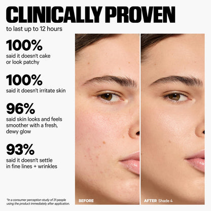 Milk Makeup Hydro Grip Hydrating Gel Skin Tint – 12HR Lightweight Buildable Coverage with Hyaluronic Acid for Natural Dewy Finish – Non-Comedogenic