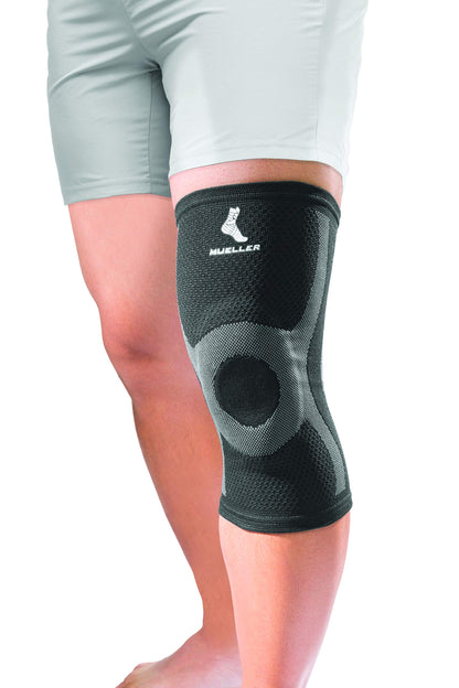 Mueller Sports Medicine Premium Knit Knee Support with Gel Pad, Knee Pain Relief Support for Men and Women, Ideal for Arthritis, Sprains