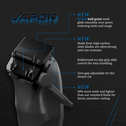 Wahl Professional 5-Star Vapor Clipper with F32 Fadeout Adjustable Balding Blade, Adaptable Speed Control, Cord/Cordless