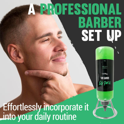 Tomb 45 Shave Gel Bottle Stand - Ready To Use at Barber Shop or at Home