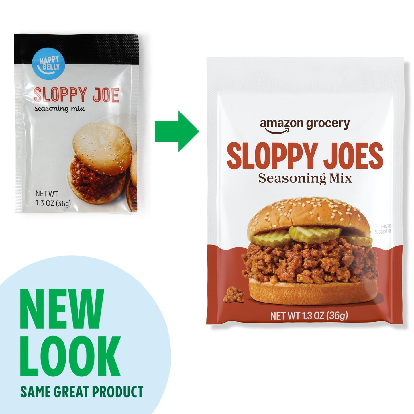 Amazon Grocery, Sloppy Joes Seasoning Mix, 1.3 oz (Previously Happy Belly, Packaging May Vary)