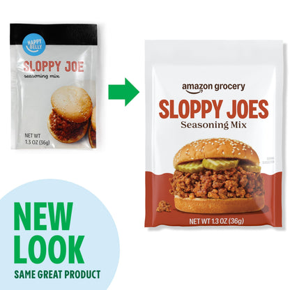 Amazon Grocery, Sloppy Joes Seasoning Mix, 1.3 oz (Previously Happy Belly, Packaging May Vary)