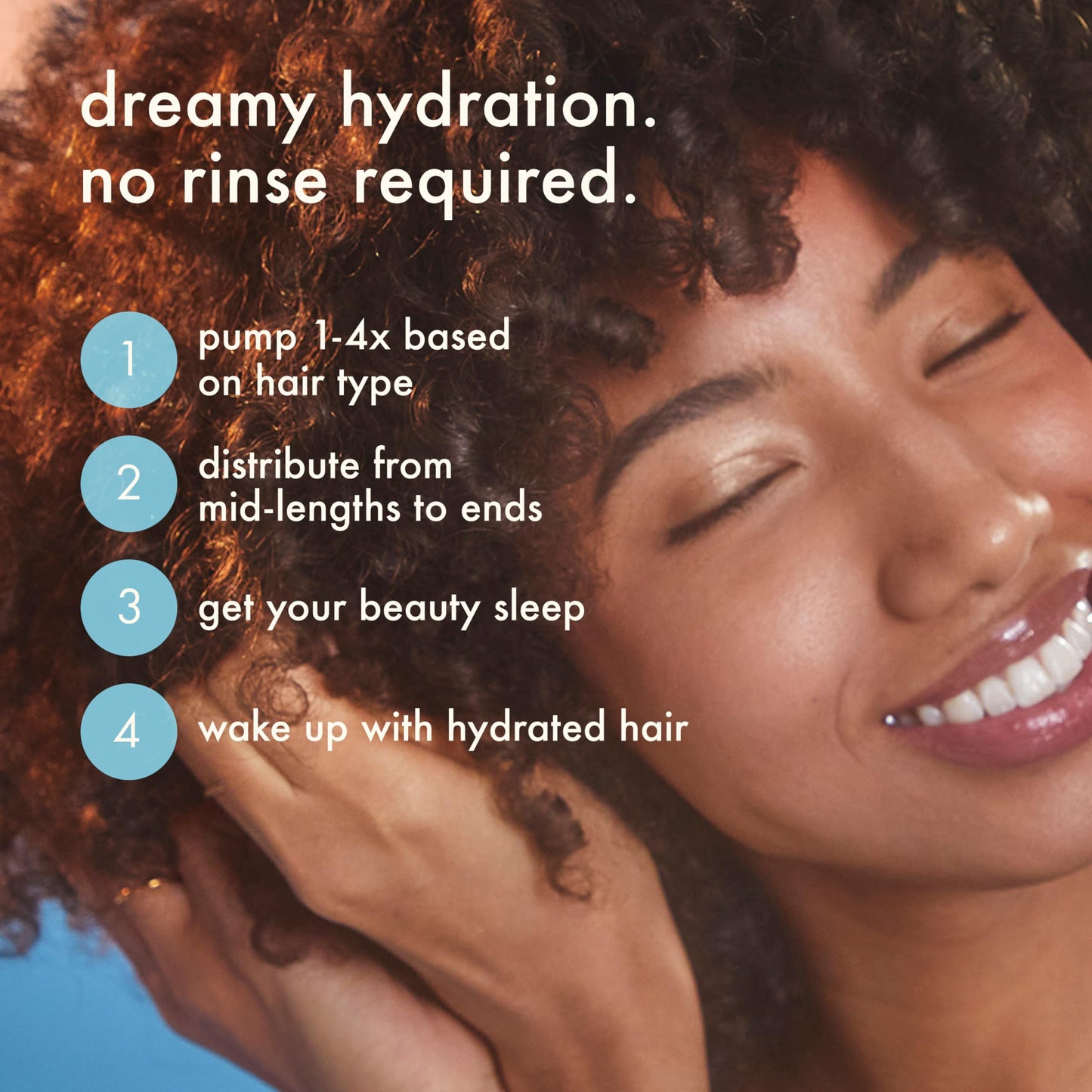 amika dream routine overnight hydrating hair mask | no rinse leave-in treatment for dry hair, ultra-hydrating, with hyaluronic acid for long-lasting moisture