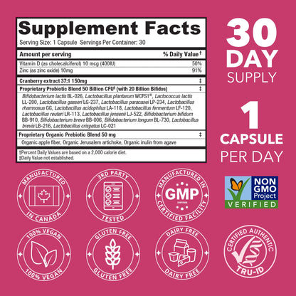 Bio360 Probiotics for Women Vaginigal Health - Supports pH Balance, Vaginal, Urinary, & Digestive Health - 50 Billion CFU & 15 Unique Strains for Healthy Vaginal Odor & Vaginal Flora - Shelf Stable