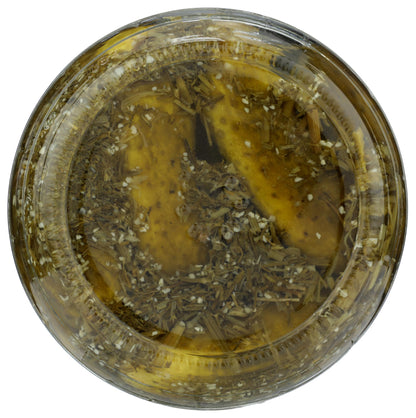 Kuhne Barrel Pickles, Garlic, 35.9 Oz