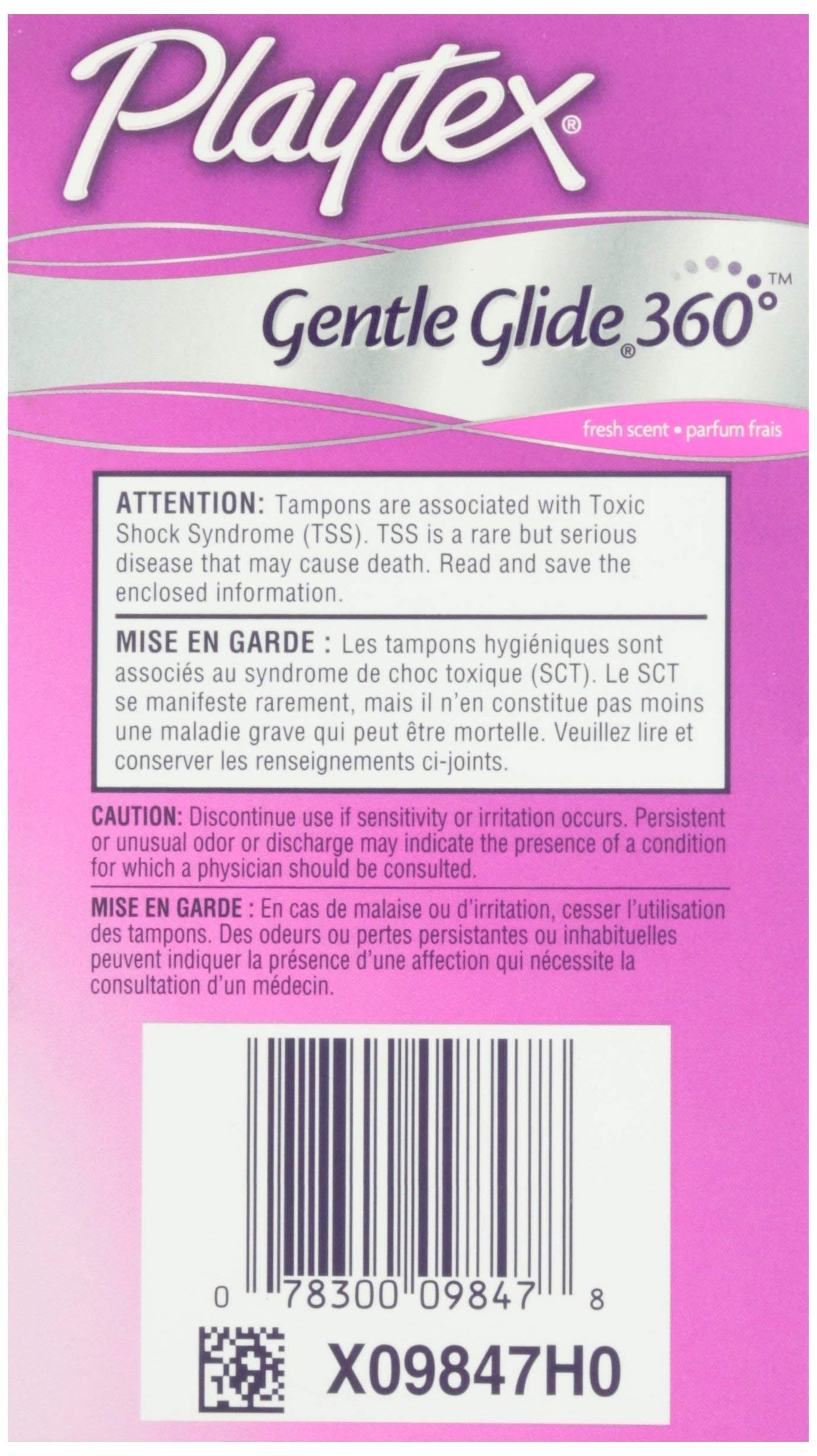Playtex Tampons with Comfortable Plastic Applicator, Super Absorbency, Deodorant, 36 Count