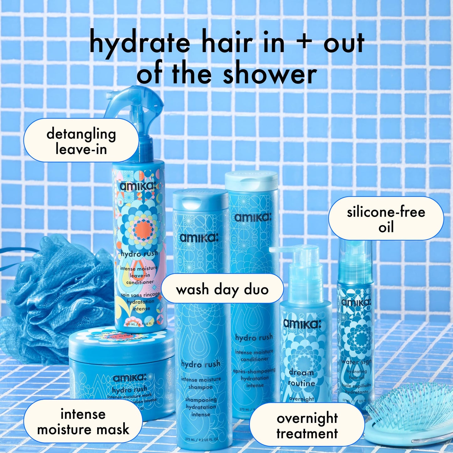 amika hydro rush intense moisture mask with hyaluronic acid