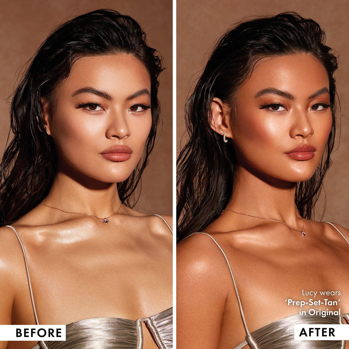 ICONIC LONDON Prep-Set-Tan Original | Shimmering Self Tanning Facial Mist with Hyaluronic Acid, Cruelty-Free, Vegan Makeup, 2.53 Fl oz