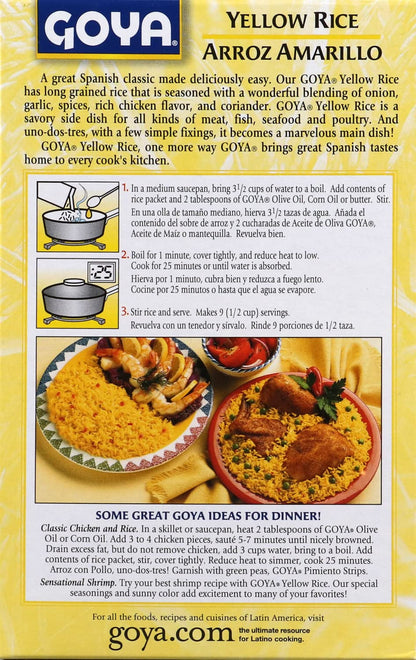 Goya Yellow Rice Mix Family Pack, 14 oz, 2-Pack