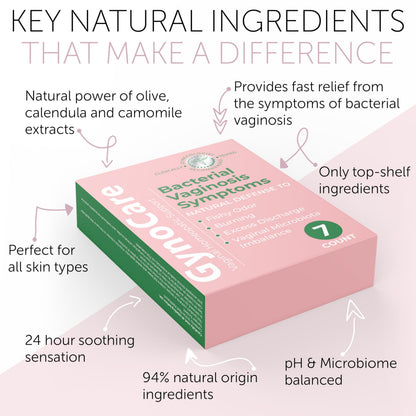 Bacterial Vaginosis Treatment - Natural Vaginal Prefilled Homeopathic Applicators for Odor, Discharge, Itching, Vaginal Microbiota Imbalance and Discomfort + BV Treatment Feminine Wash