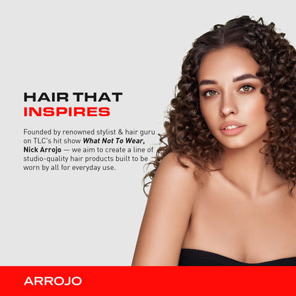 Arrojo Curl Defining Gel – Moisture-Rich, Firm Hold Wavy & Curly Hair Gel - Paraben-Free & Sulfate Free & Cruelty-Free Frizz & Heat Damage Protection