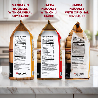 A-Sha Healthy Asian Instant Noodles with Sauce Pack | Best Sellers Variety Bundle | Vegan, Air Dried, High Protein | Great For Ramen, Stir Fry, Wok | 4 Flavors, 19 Packs