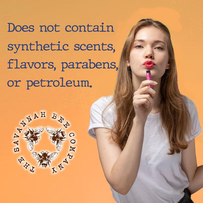 Savannah Bee Company Lip Balm - Silky Smooth Natural Balm (Wild Blackberry 3 pack)