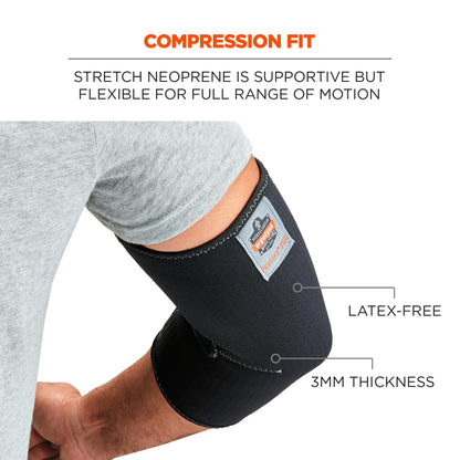 Ergodyne - 16573 ProFlex 650 Neoprene Elbow Sleeve, Black, Medium