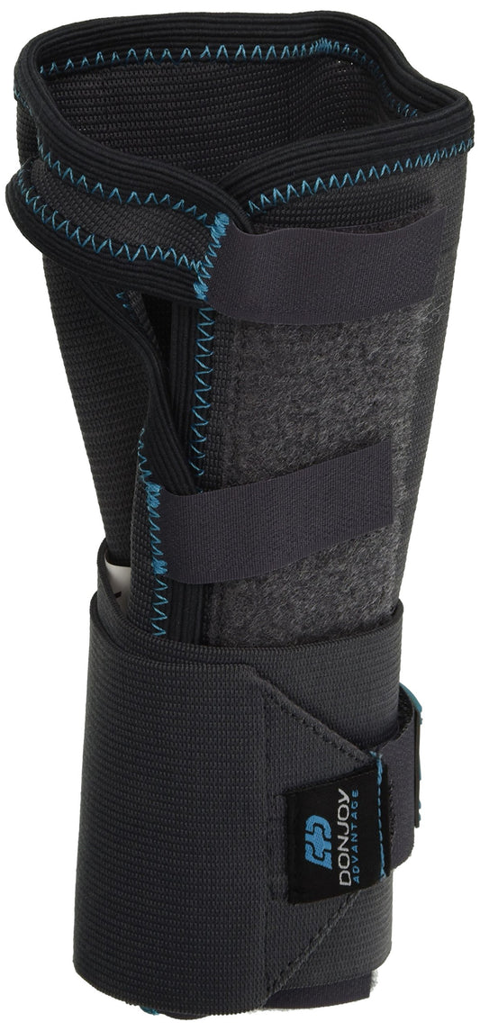 DonJoy Advantage DA161WB01-GRY-XL-R Stabilizing Elastic Wrist Brace for Carpal Tunnel, Sprains, Strains, Tendonitis, Instabilities, Palm Stay