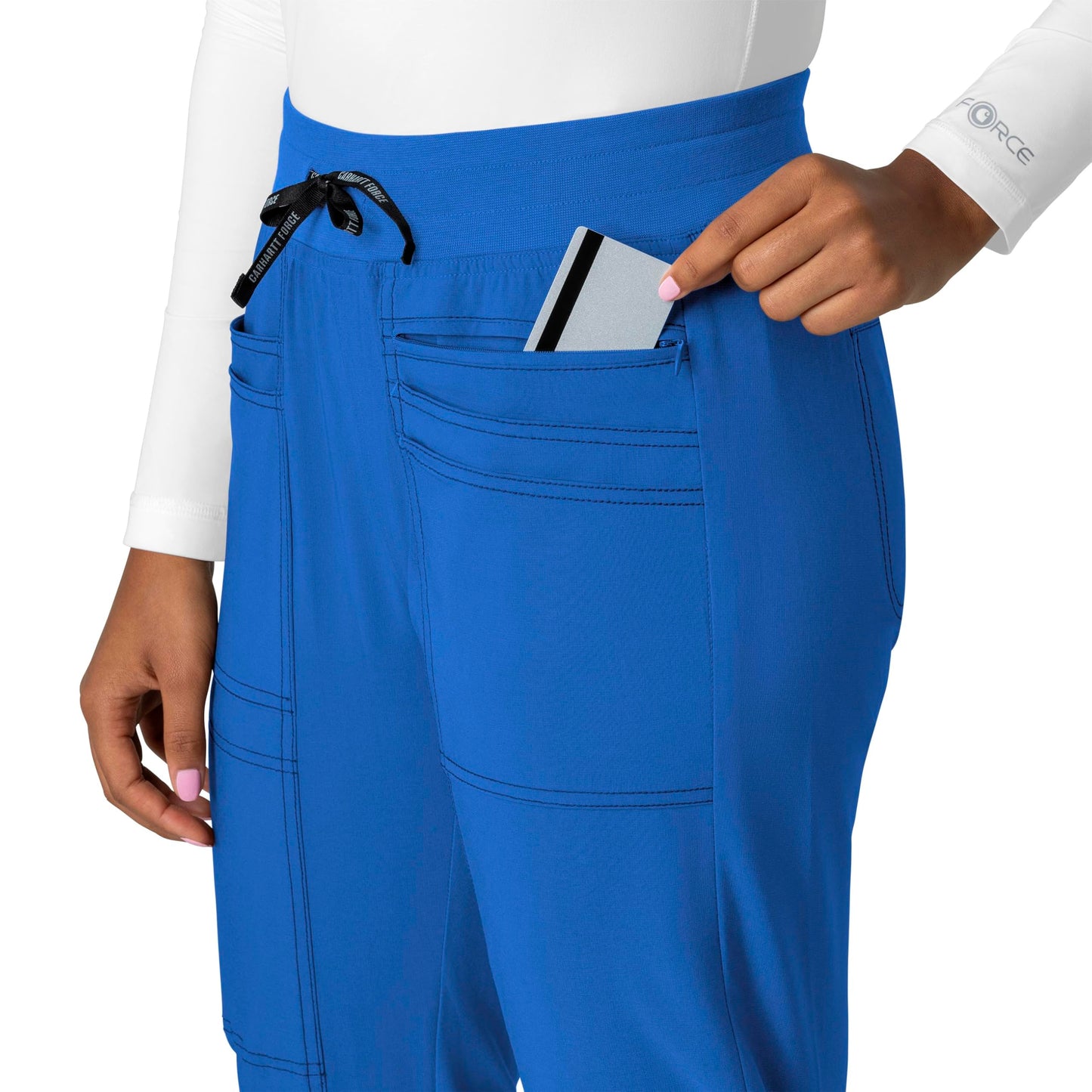 Carhartt Cross-Flex Scrubs for Women, Slim Leg Scrub Pants Royal