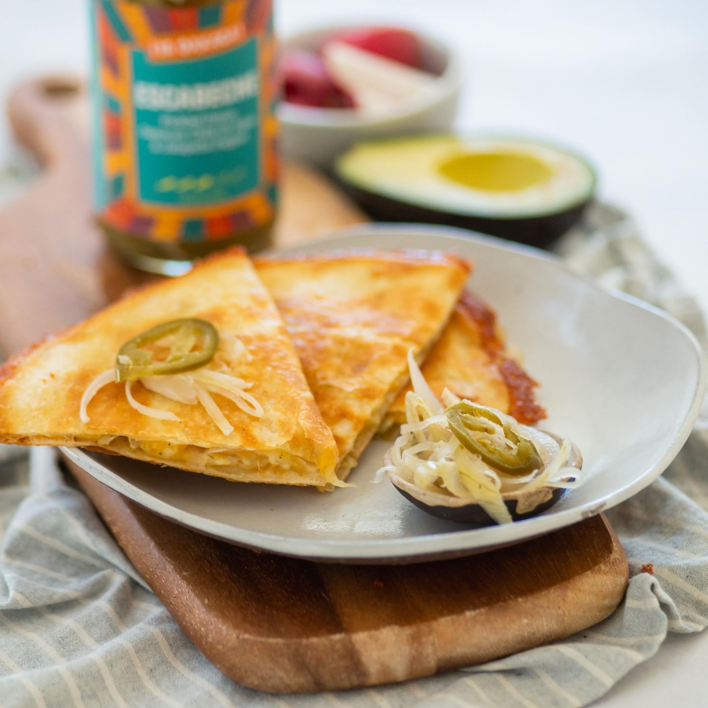 Ya Oaxaca - Escabeche - Pickled Onion, Oaxacan Chile de Agua, & Jalapeno Pepper - Enjoy on Tacos & Sandwiches or with Grilled Chicken, Pork, & Veggies - Vegan, Non-GMO, Gluten Free - 12oz (Pack of 3)